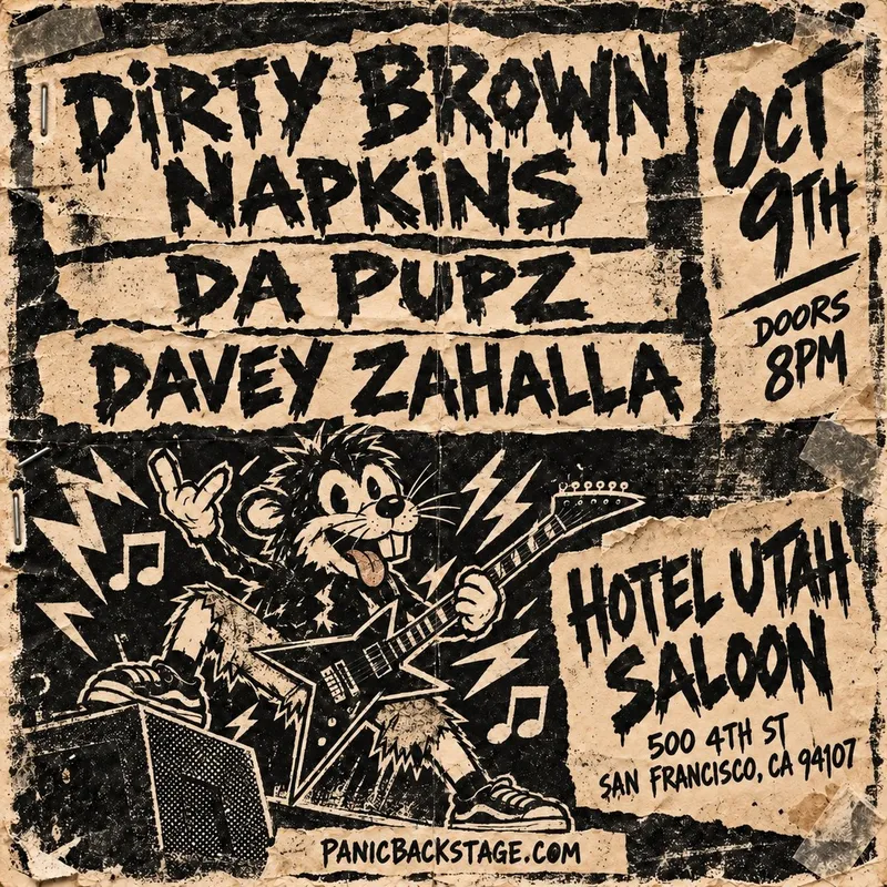 Dirty Brown Napkins at Hotel Utah in San Francisco | Mato