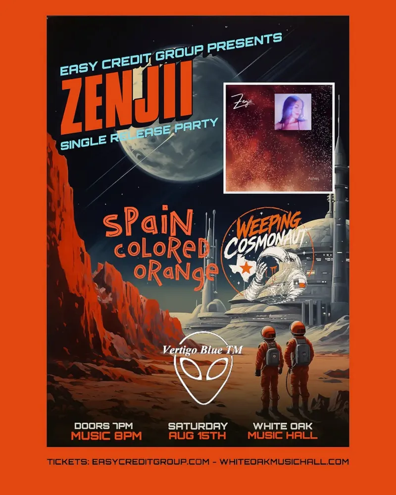 アート・デザイン・音楽 HITEN SZERINT Zenjii: HTX Rising, Houston | White Oak Music Hall at Mato events