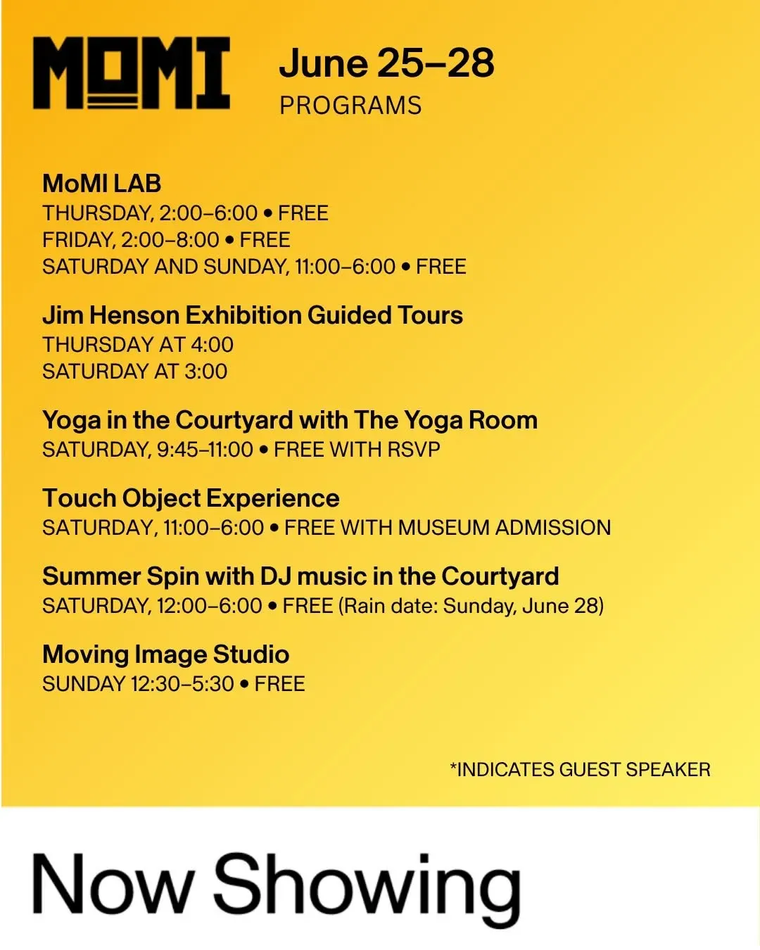 MoMI LAB, New York | Museum of the Moving Image at Mato events
