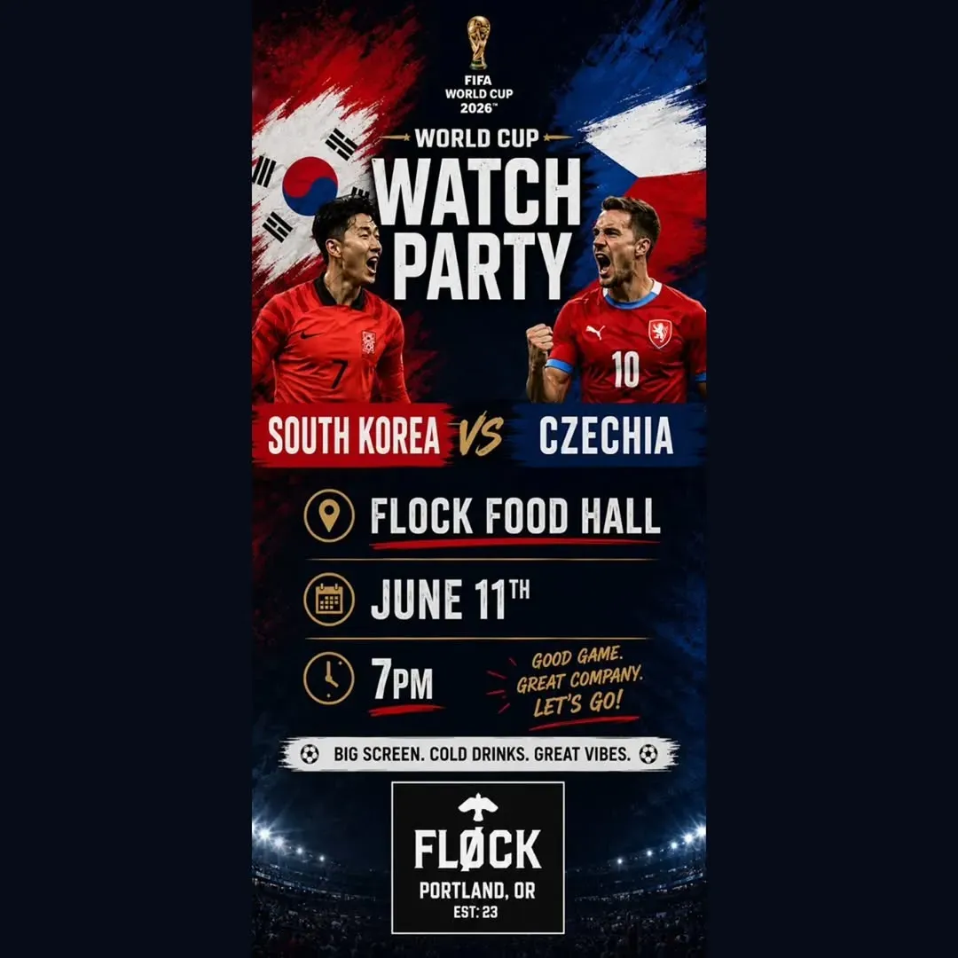World Cup Watch Party: SK vs CZ, Portland | Flock Food Hall at