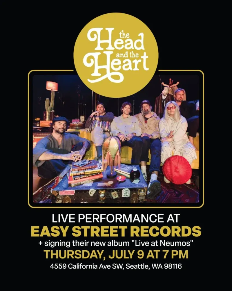 サノバロックheat MOON heart & gut vibes EARTH The Head And The Heart at Easy Street Records in Seattle
