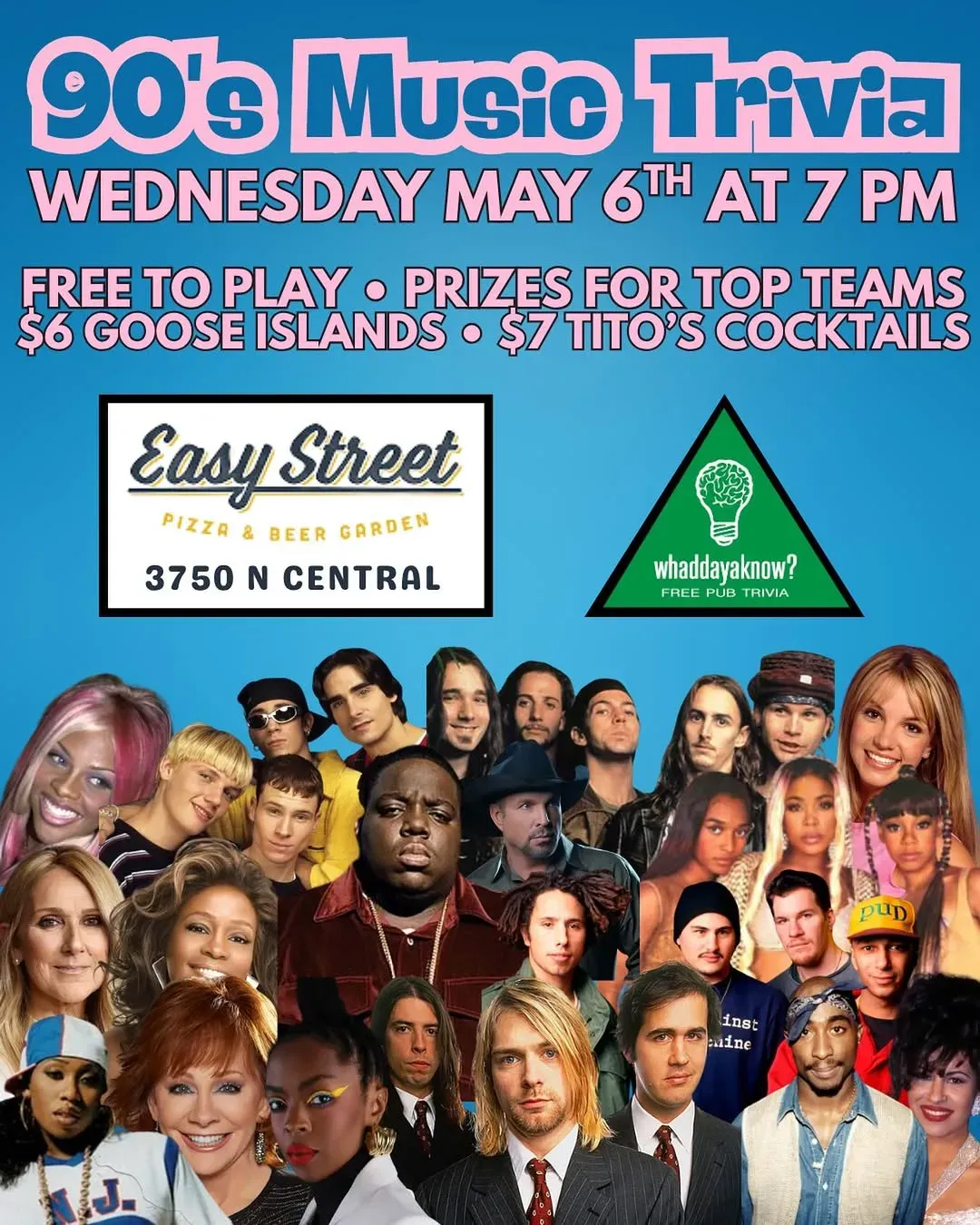 90s Music Trivia Night, Chicago | Easy Street Pizza at Mato events