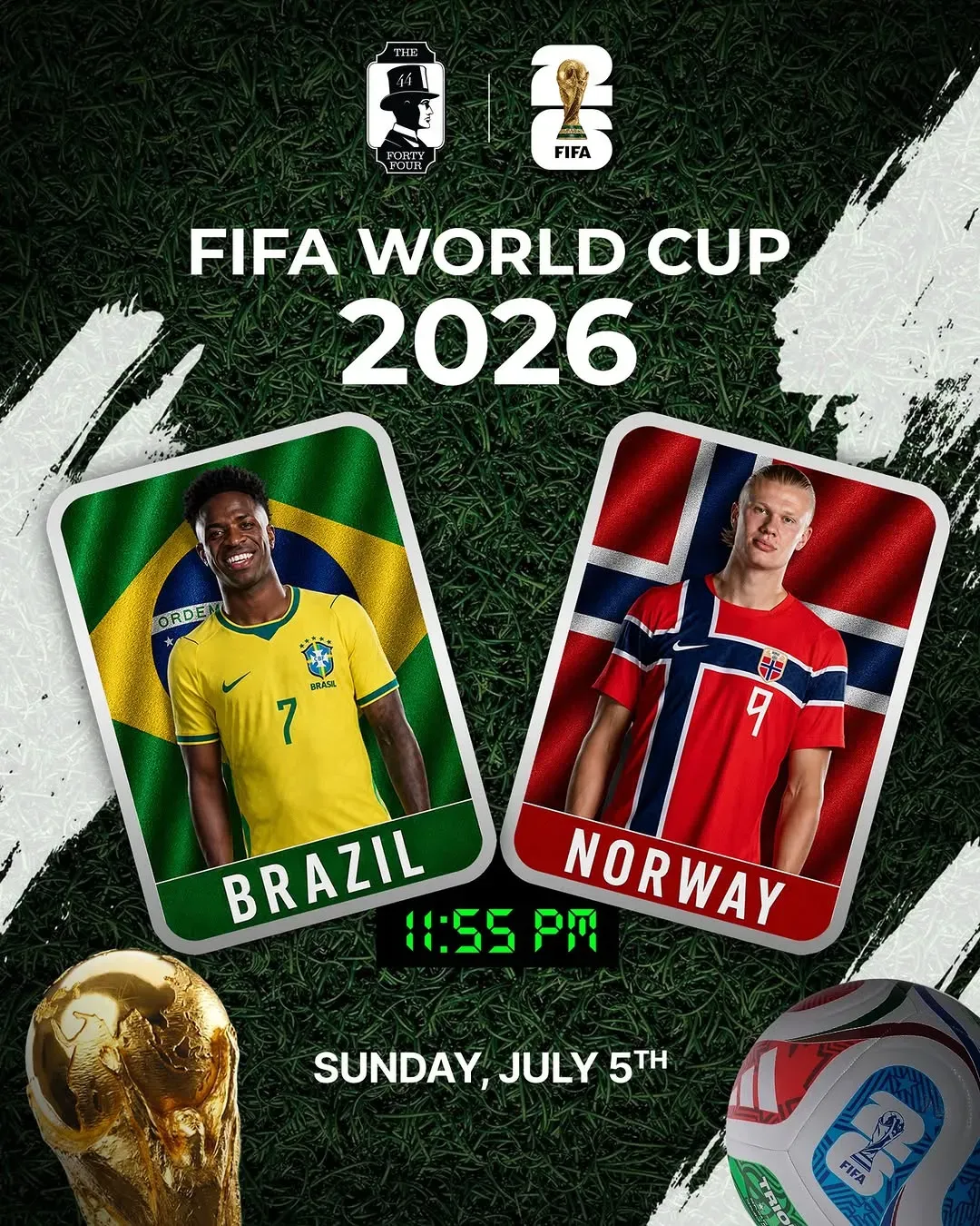 Brazil vs Norway Screening, Dubai | The 44 at Mato events