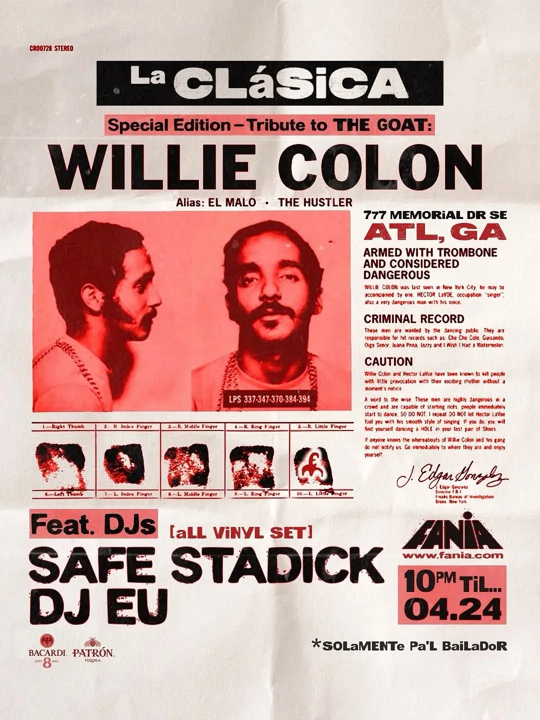 La Clásica: Willie Colón Tribute at El Malo in Atlanta | Mato