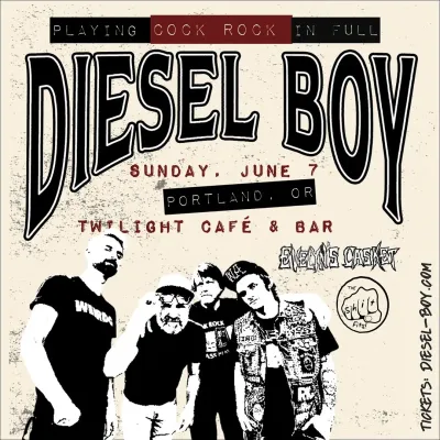 Diesel Boy: Cock Rock 30th, Portland | Twilight Cafe and Bar at