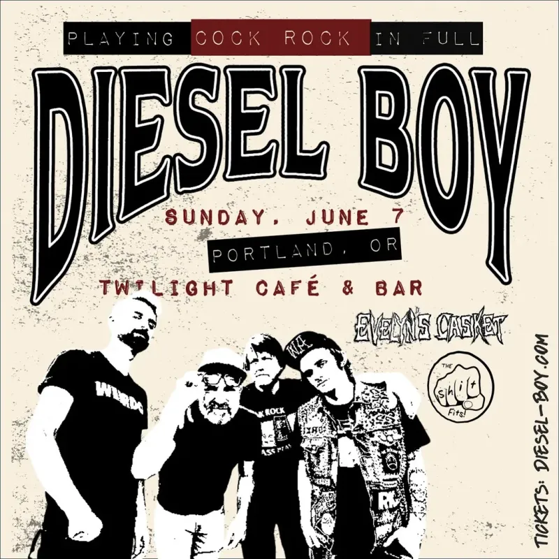 Diesel Boy: Cock Rock 30th, Portland | Twilight Cafe and Bar at