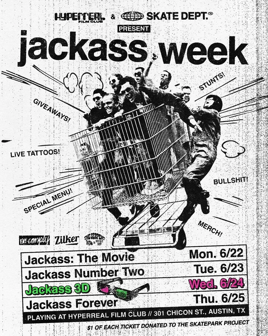 Jackassページ Jackass Week, Austin | Hyperreal Film Club at Mato events