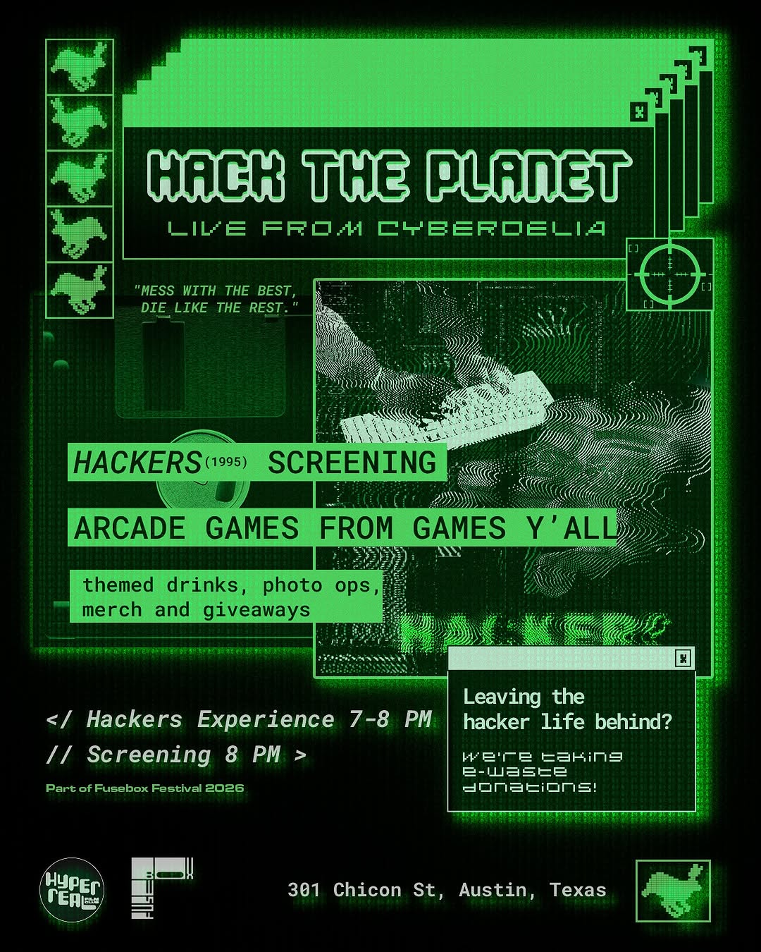 Hack the Planet: Hackers at hyperreal film club 📼 in Austin
