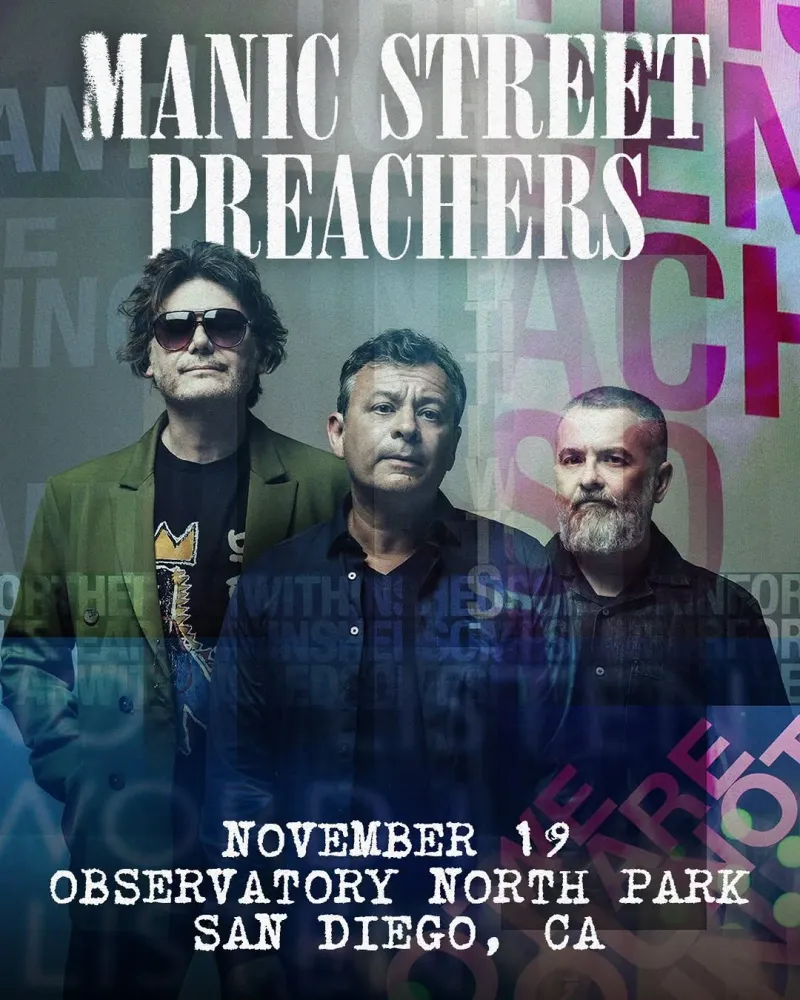 Manic Street Preachers at Observatory North Park in San Diego