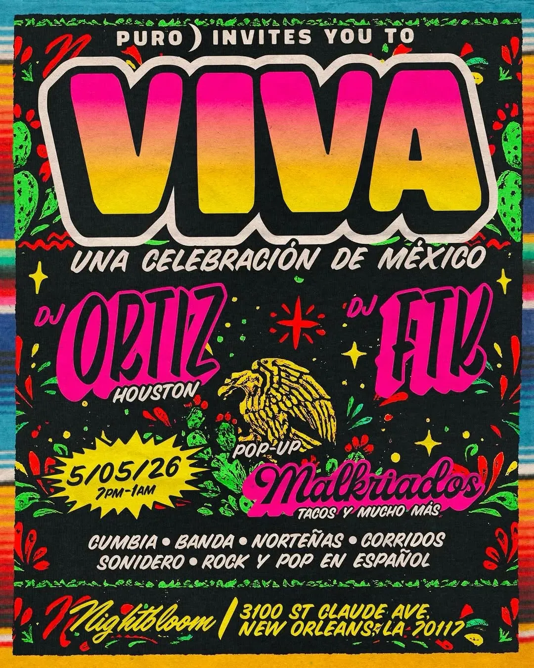 Viva: Una Celebración de México, New Orleans | NightBloom at Mato