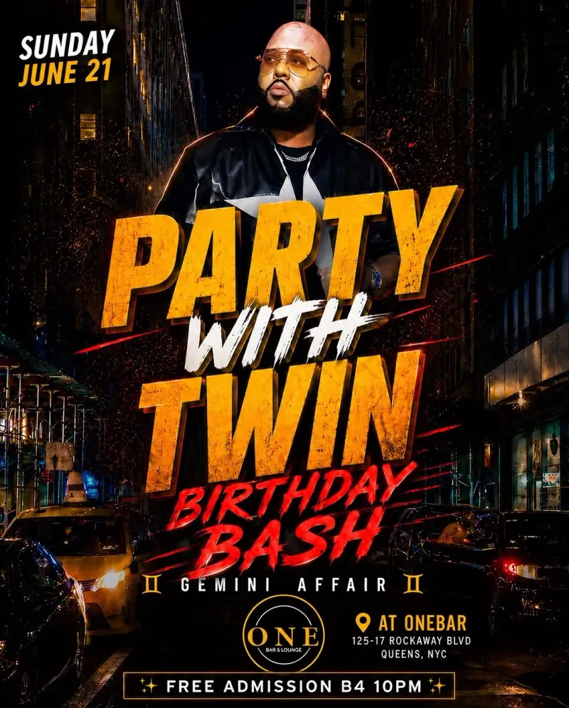 Party with Twinz Birthday Bash, New York | One Bar & Lounge at