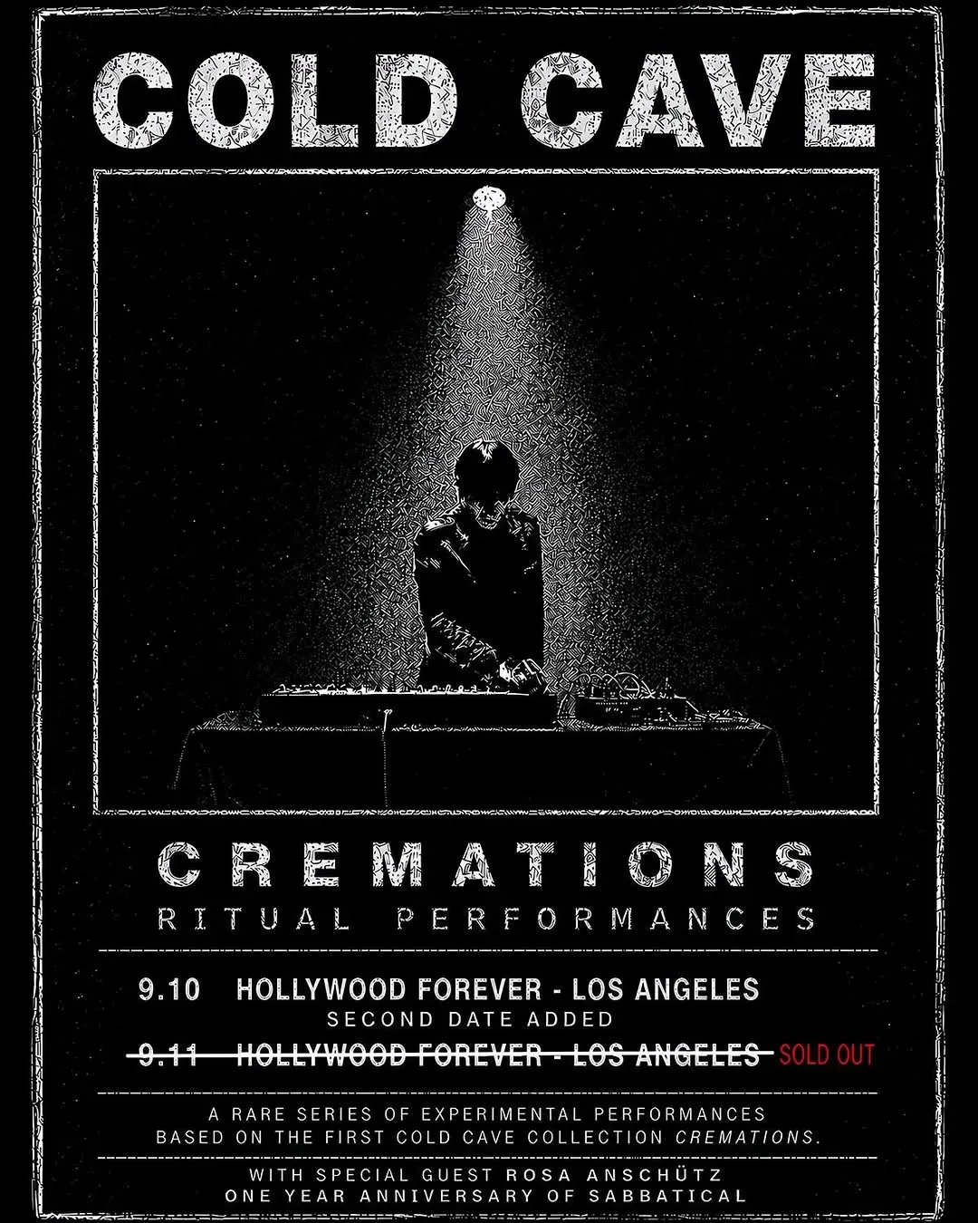 Cold Cave: Cremations, Los Angeles | Hollywood Forever at Mato events