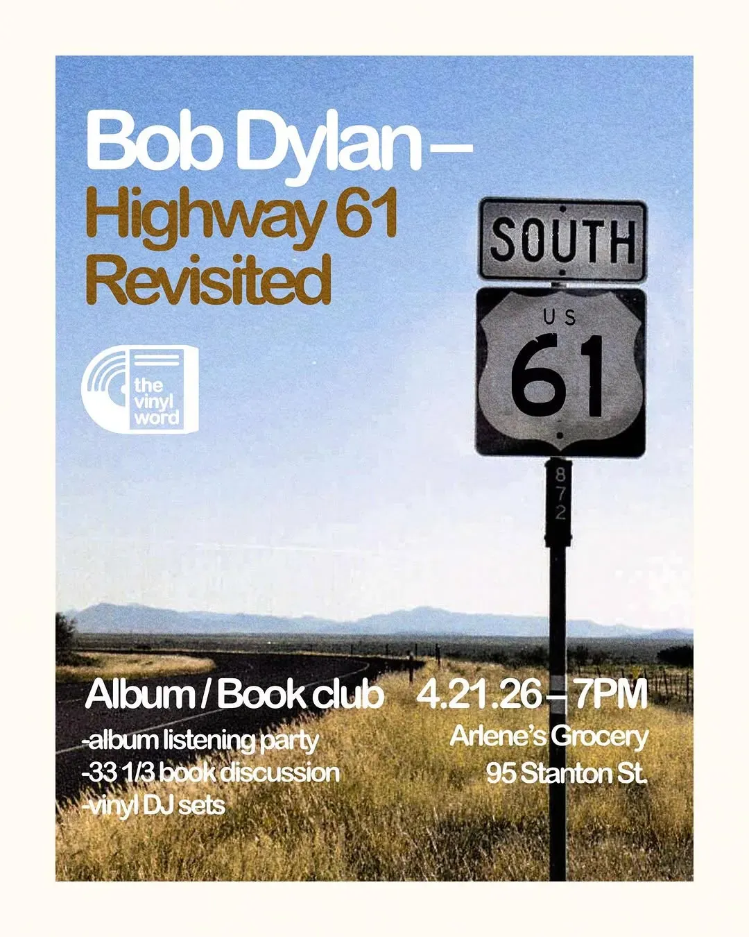 Bob Dylan: Highway 61 Revisited, New York | Arlene's Grocery at