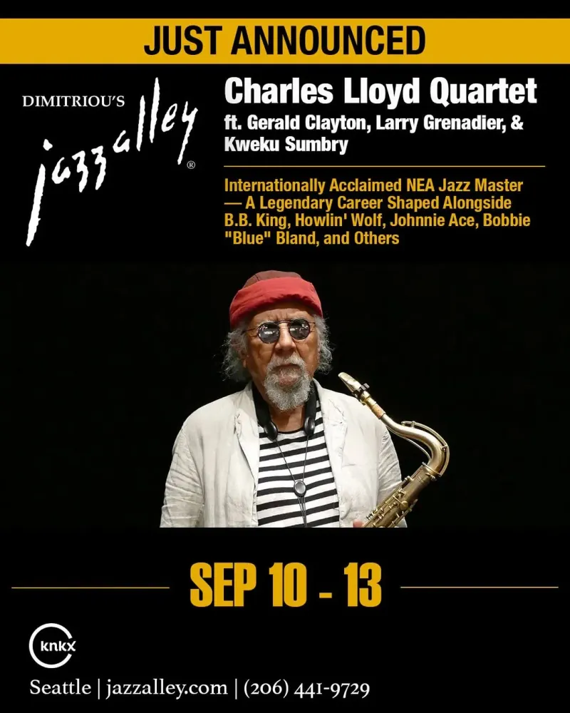 Charles Lloyd Quartet, Seattle | Dimitriou's Jazz Alley at Mato events