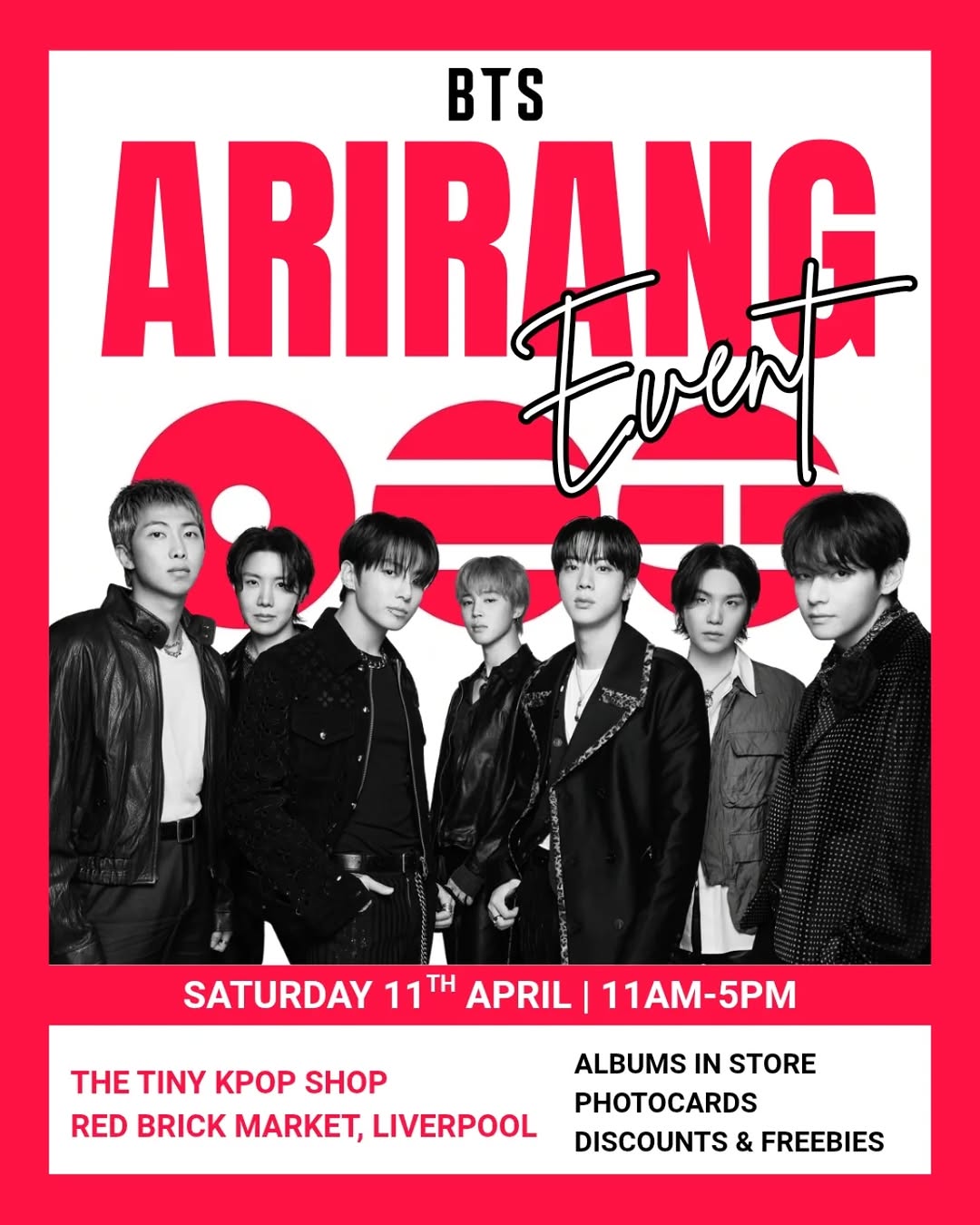 BTS Takeover & Arirang Event, Liverpool | The Tiny Kpop Shop at