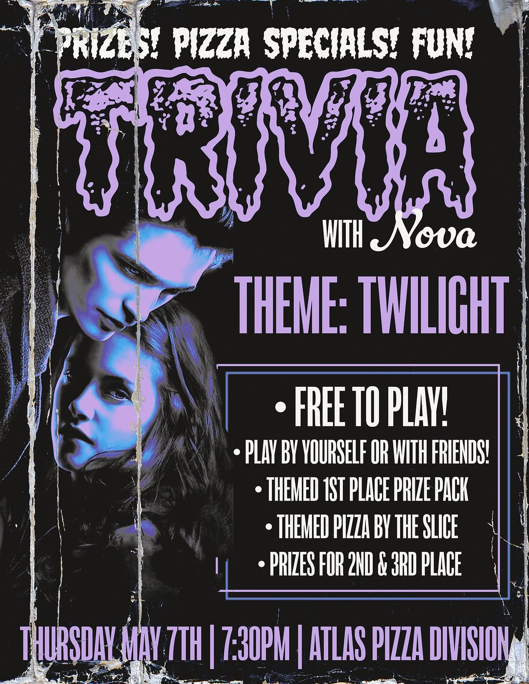 Twilight Trivia with Nova, Portland | Atlas Pizza at Mato events