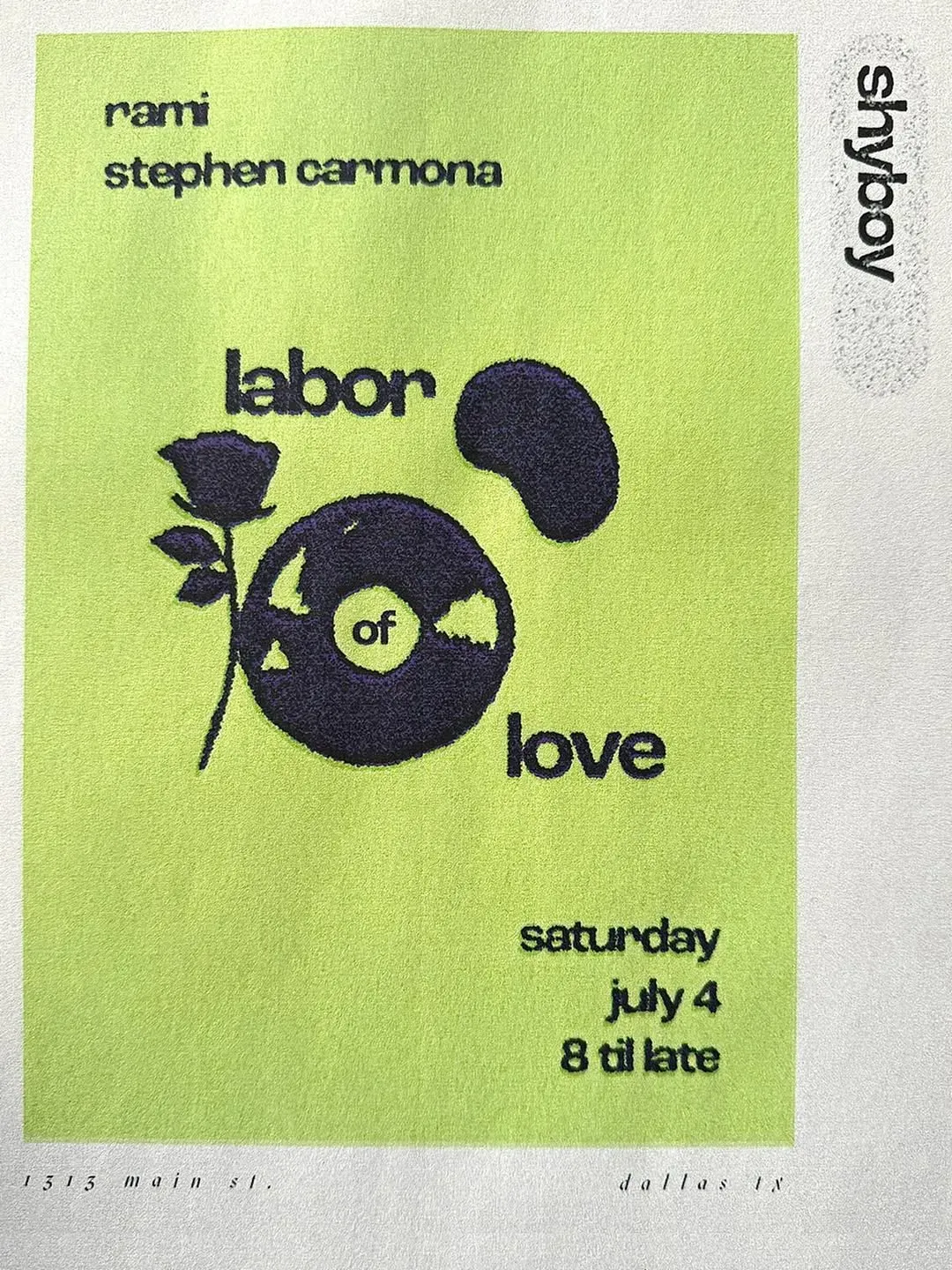 Labor of Love at Shyboy HIFI in Dallas | Mato