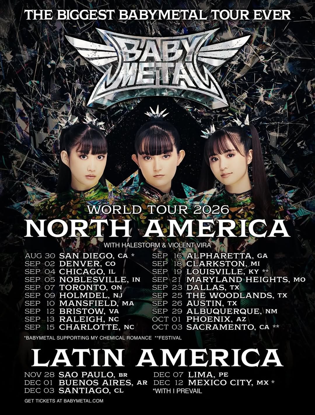 BABYMETAL World Tour 2026, Atlanta | Unbelibubble Tea House at