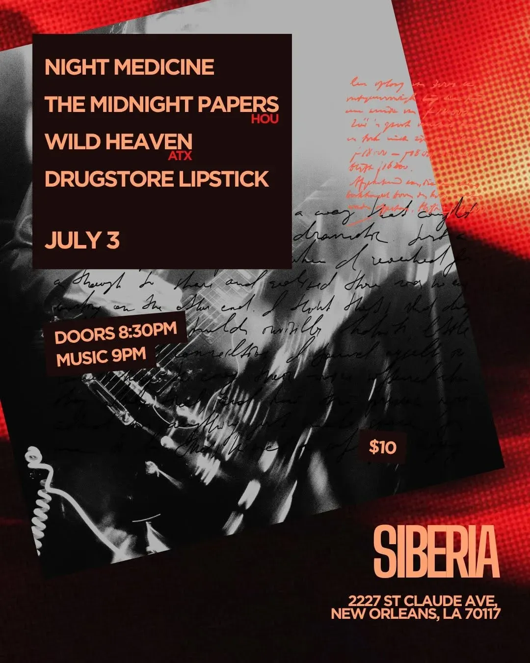 The Midnight Papers & Wild Heaven, New Orleans | Siberia at Mato