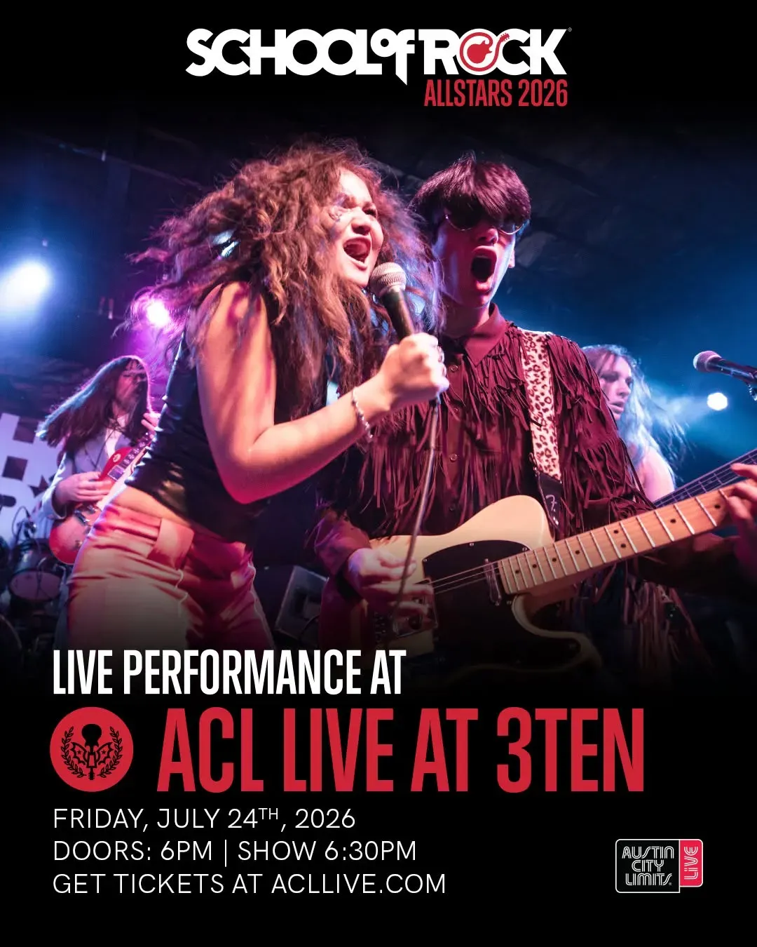School of Rock Allstars, Austin | 3TEN ACL Live at Mato events