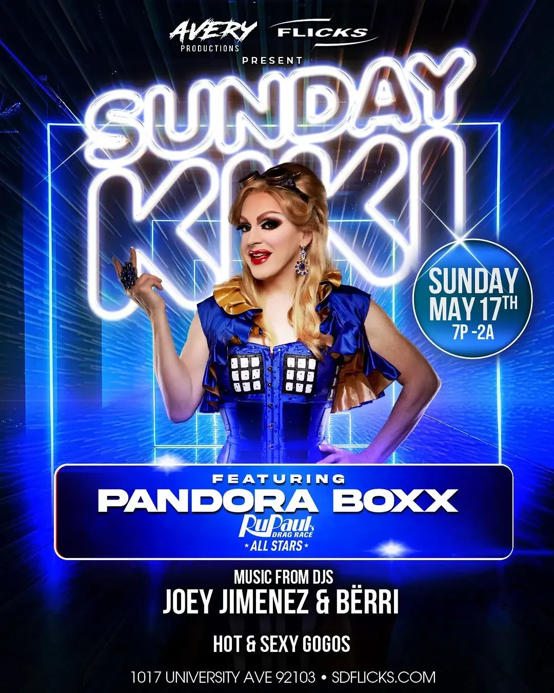 Sunday Kiki: Pandora Boxx, San Diego | Flicks at Mato events