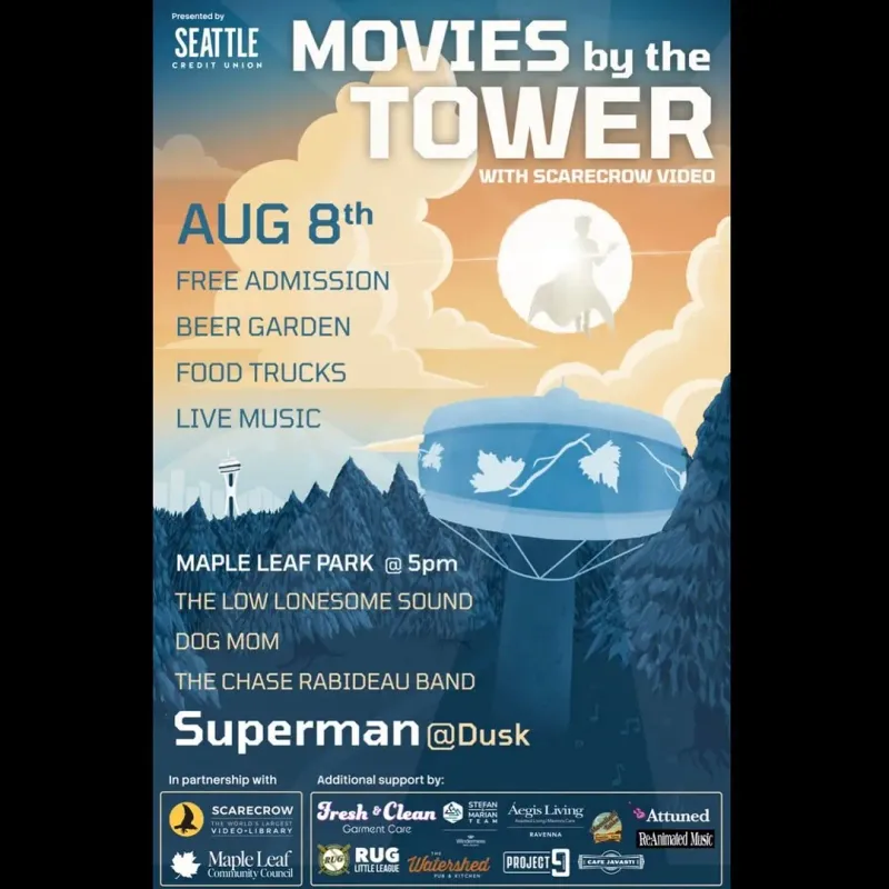 Movies by the Tower: Superman at Maple Leaf Park in Seattle