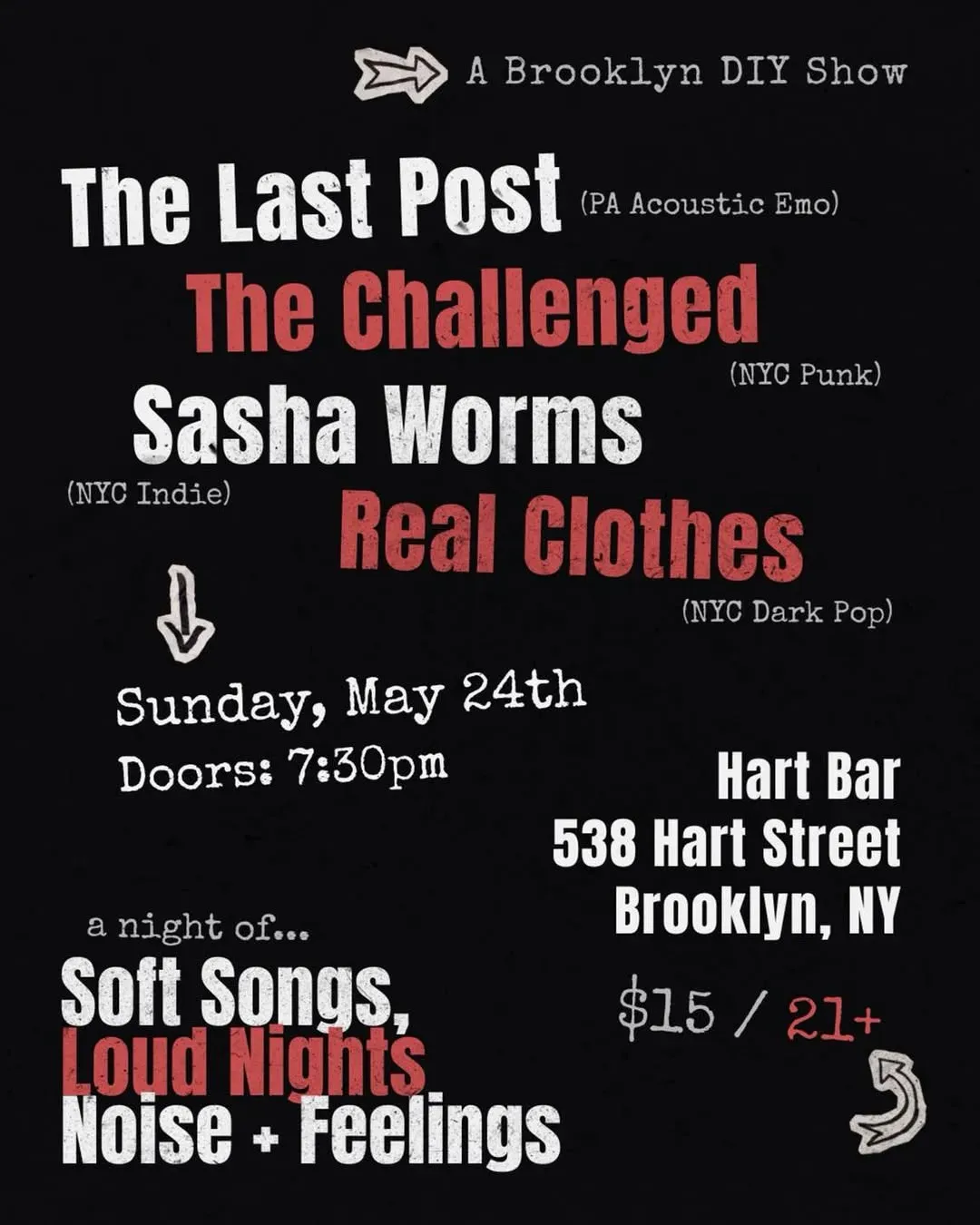 Emo, Indie & Dark Pop Night, New York | Hart Bar at Mato events