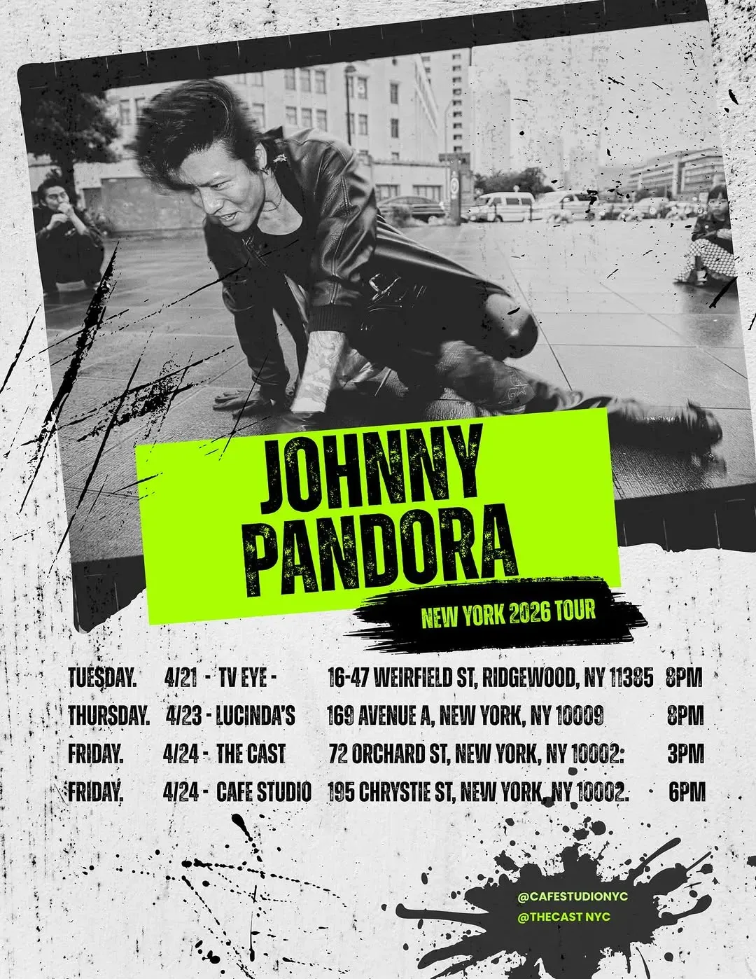 邦楽 THE BLACK SHADOW JOHNNY PANDORA Johnny Pandora at The Cast, New York | The Cast at Mato events