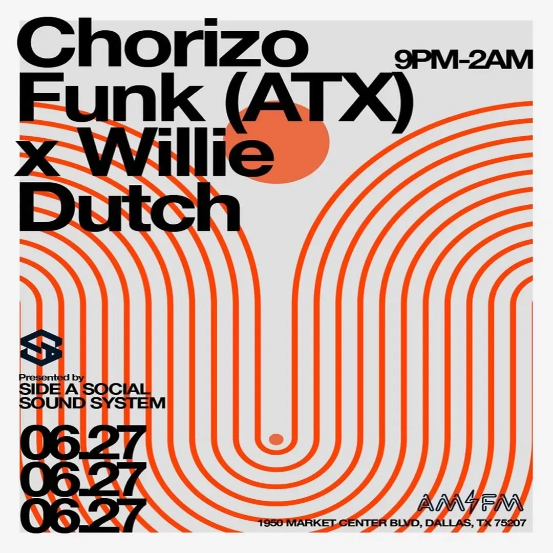 South Dallas Funk Festival　レアグルーヴ　Egon Chorizo Funk x Willie Dutch, Dallas | AM/FM at Mato events