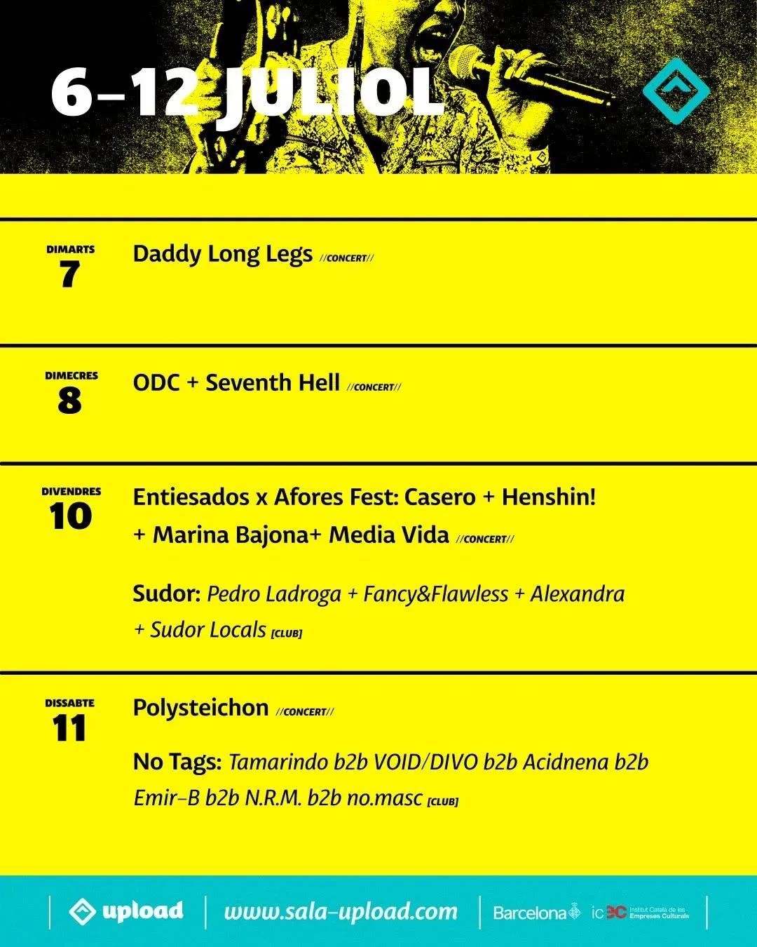Daddy Long Legs, Barcelona | Sala Upload at Mato events