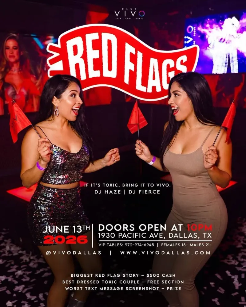red dress party dallas Red Flags, Dallas
