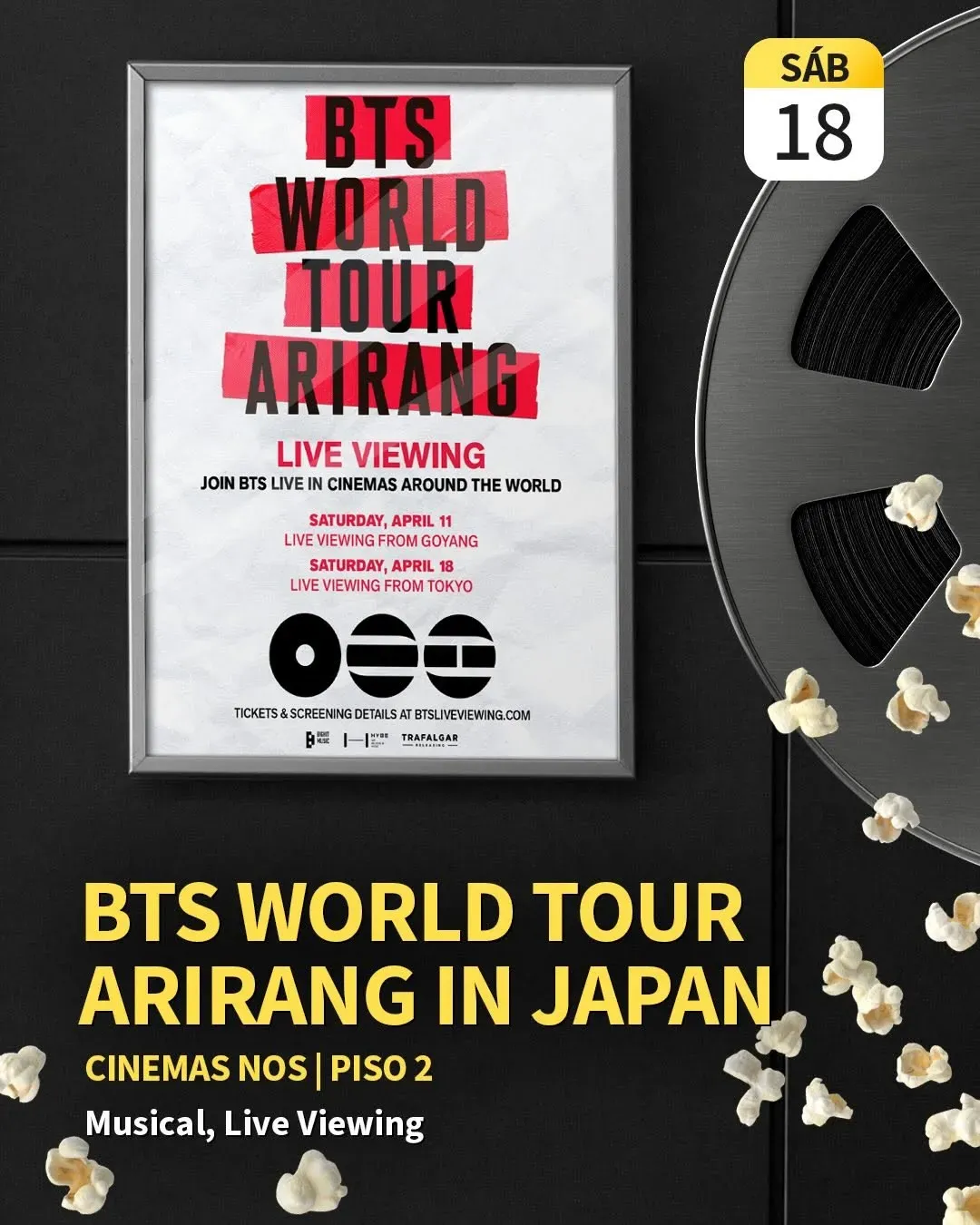 BTS World Tour Arirang, Lisbon | Cinemas NOS at Mato events