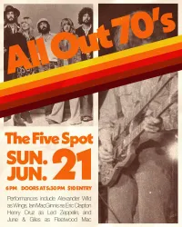 All Out 70's, Nashville | The 5 Spot at Mato events