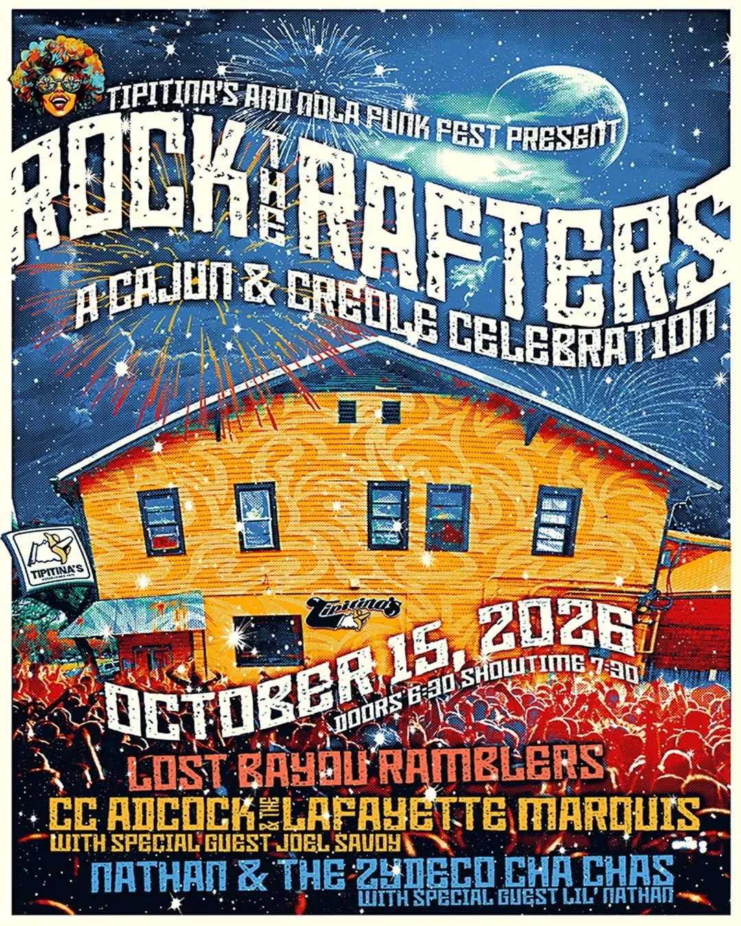 Cy'rqueフライヤーLAFFLESIA繭CHARLESMAYALAREINE Rock The Rafters: Cajun & Creole, New Orleans | Tipitina's at Mato