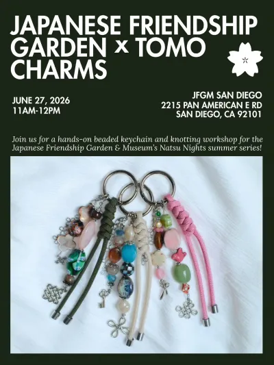 Beaded Keychain Workshop, San Diego | Japanese Friendship Garden