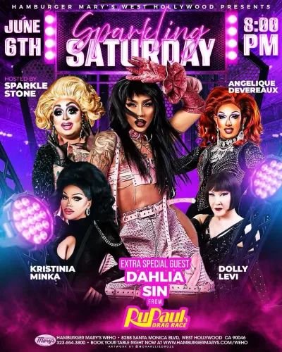 Sparkling Saturday: WeHo Pride, Los Angeles | Hamburger Marys WEHO